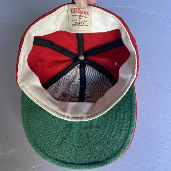 Vintage Wilson Size 7 USC SC 1940s Fitted Hat Cap Baseball Player #25 USA Made - Picture 10 of 11